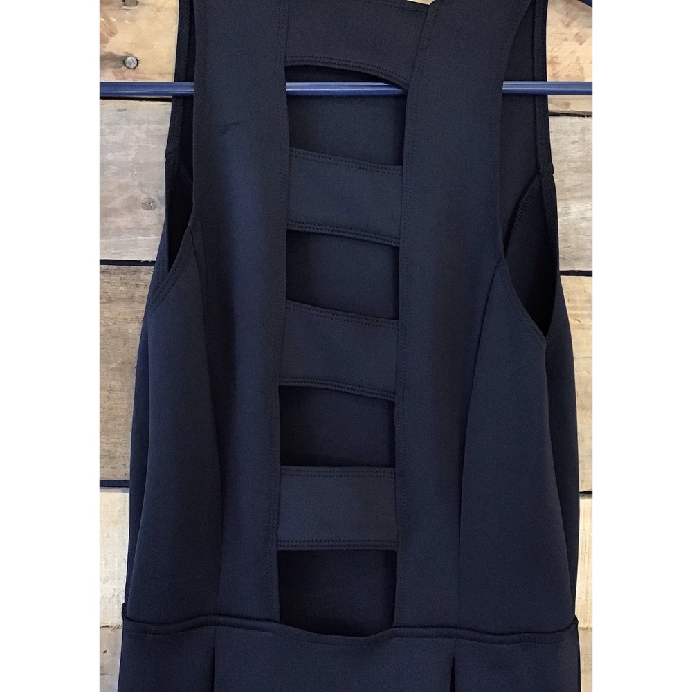 Abercrombie Fitch Sleeveless Pleated Cutout Black Dress Special Occasion Size S - Picture 3 of 5